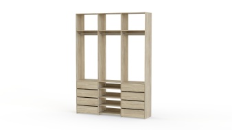 Стеллаж для одежды Мирта 95 BMS из ЛДСП