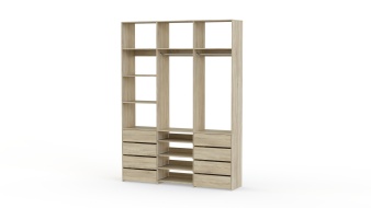 Стеллаж для одежды Мирта 97 BMS из ЛДСП