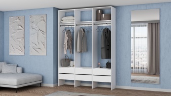 Стеллаж для одежды Мирта 55 BMS без задней стенки