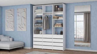 Стеллаж для одежды Мирта 49 BMS без задней стенки