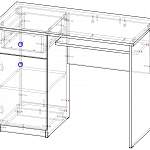 Схема сборки Стол письменный Аватар 120 BMS