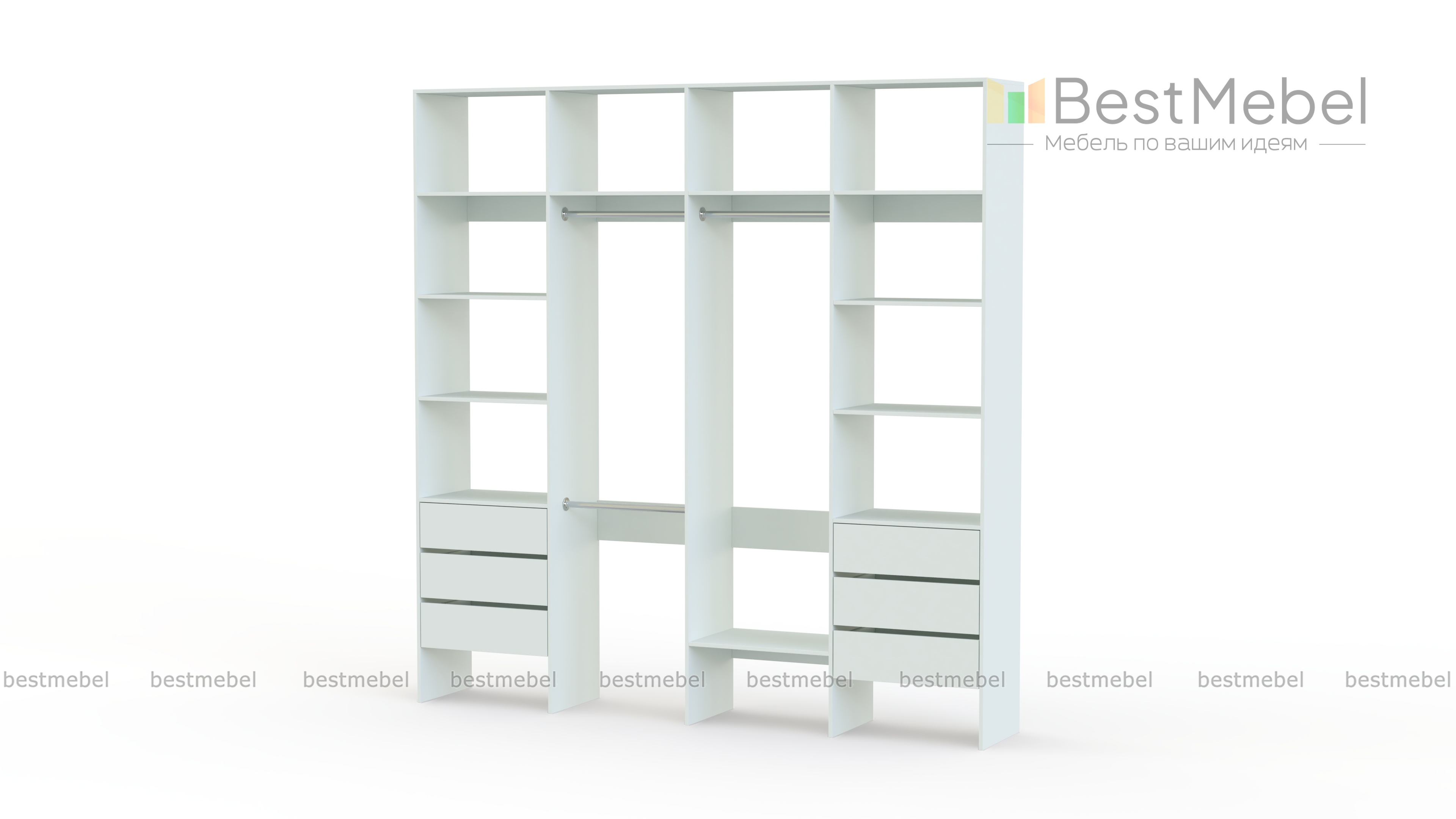 Стеллаж для одежды Мирта 65 BMS