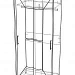 Схема сборки Шкаф-купе Амадеус-15 BMS