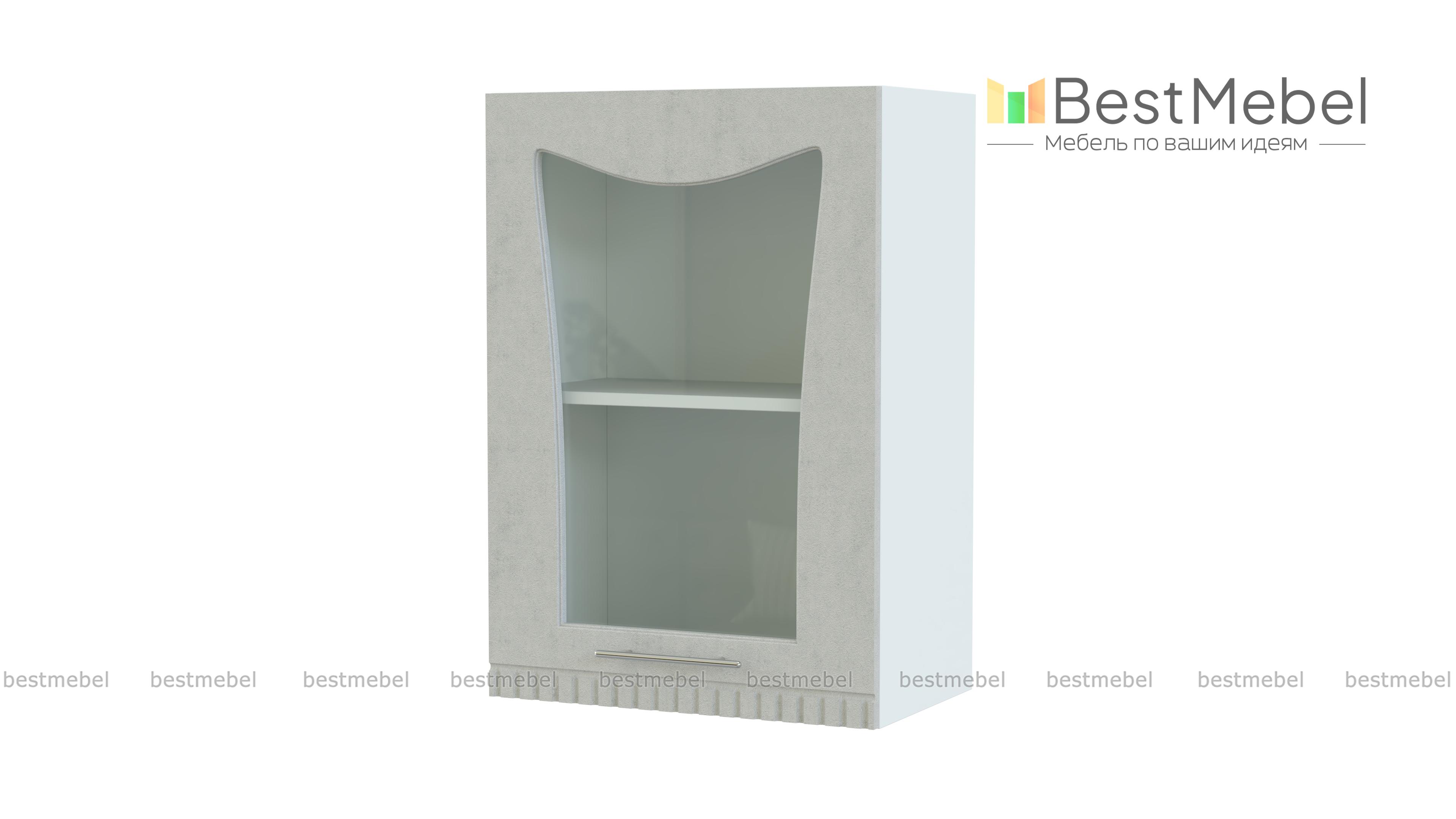 Шкаф-витрина 1 дверь Паллада BMS - Фото