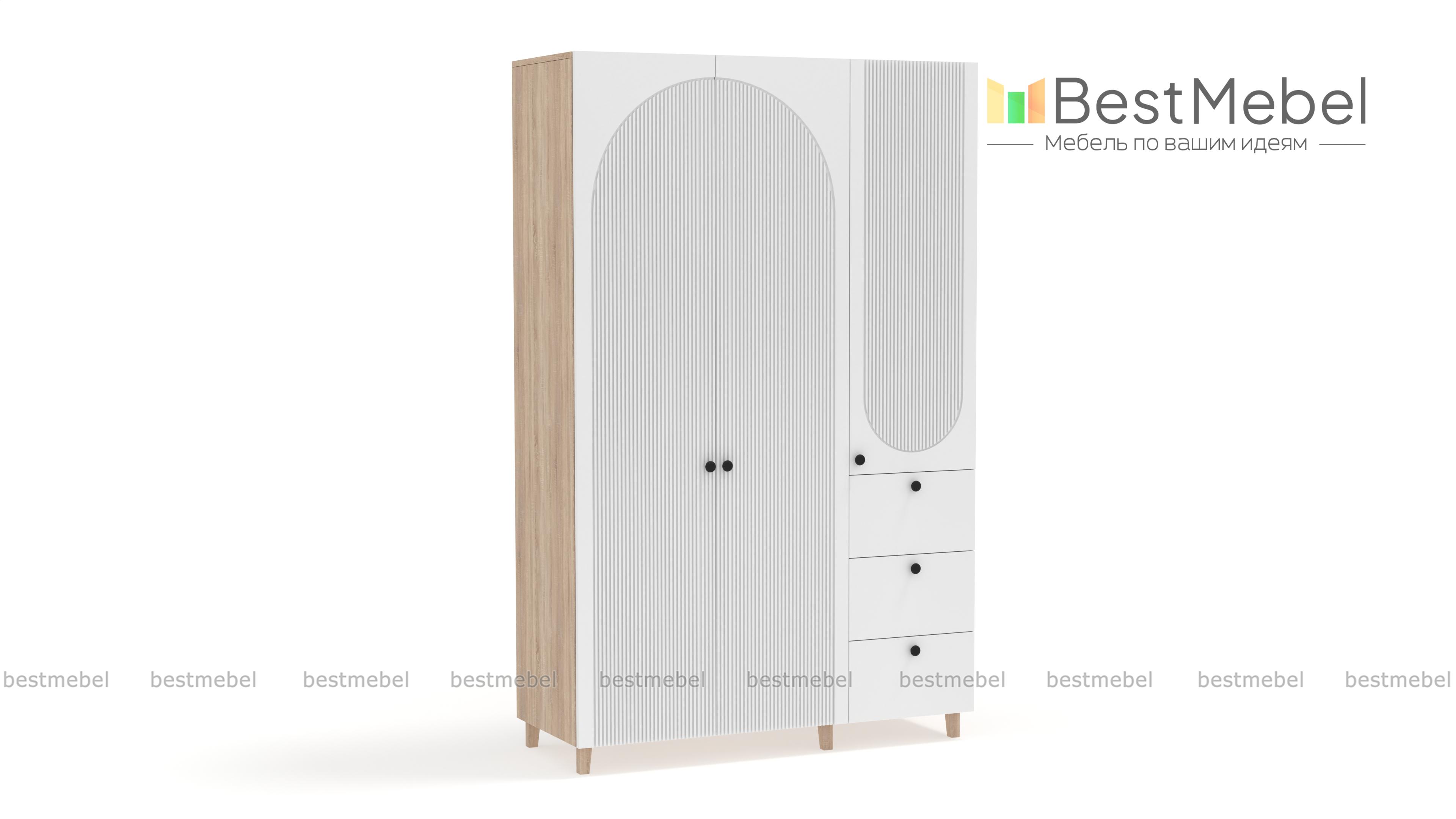 Шкаф распашной Вивьен 7 BMS - Фото