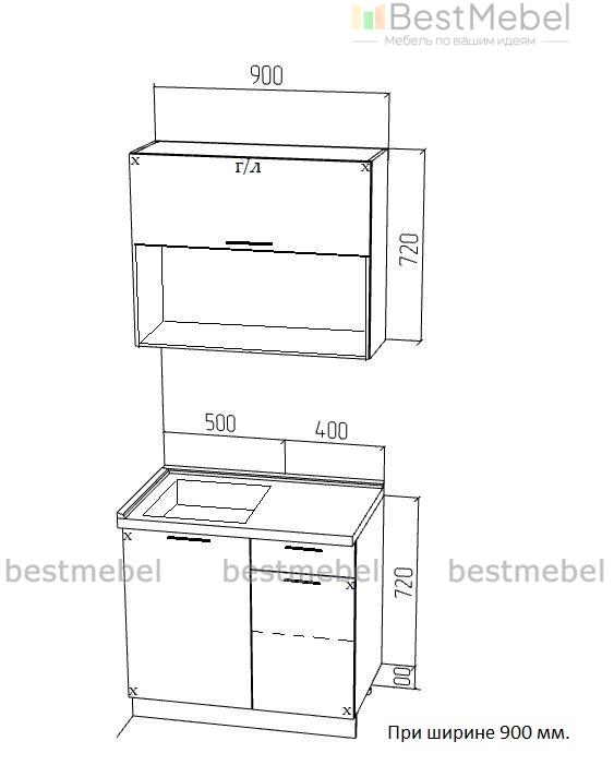 Кухня Эконом BMS - Фото