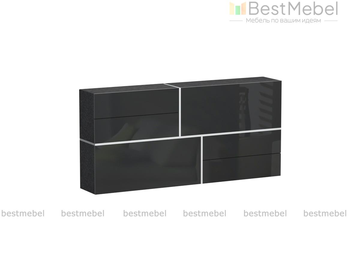 Комод черный Goya BMS - Фото