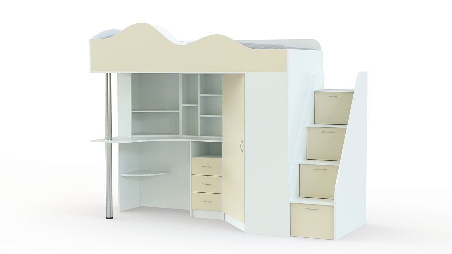 Кровать чердак Пионер 1 BMS - Фото