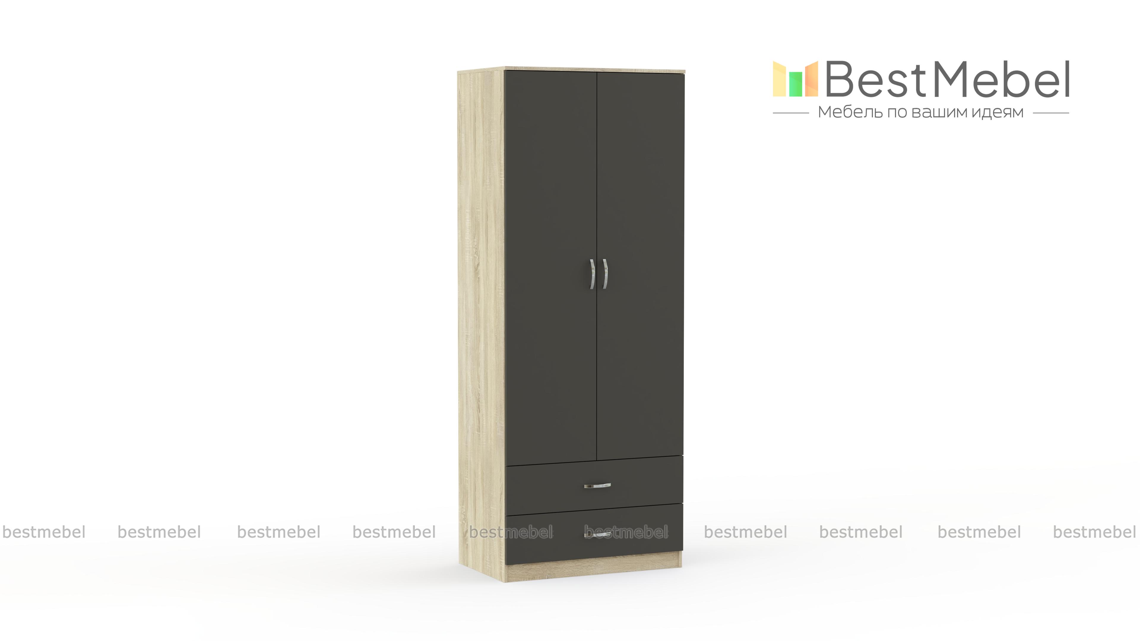 Шкаф распашной Глянец 3 BMS - Фото