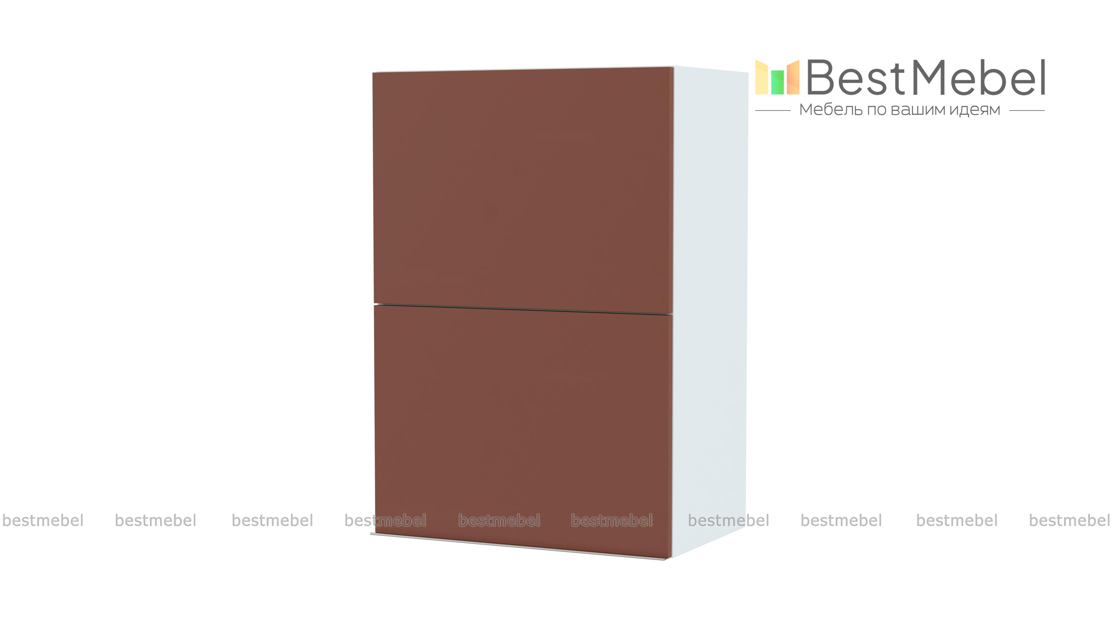 Шкаф верхний Фьюжн с ПМ горизонт BMS - Фото