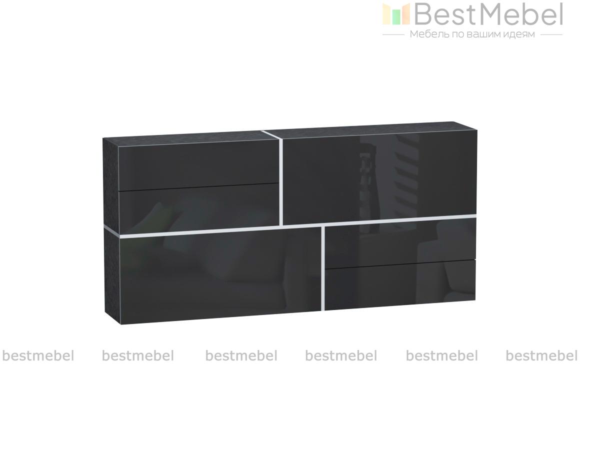 Комод черный Goya BMS - Фото