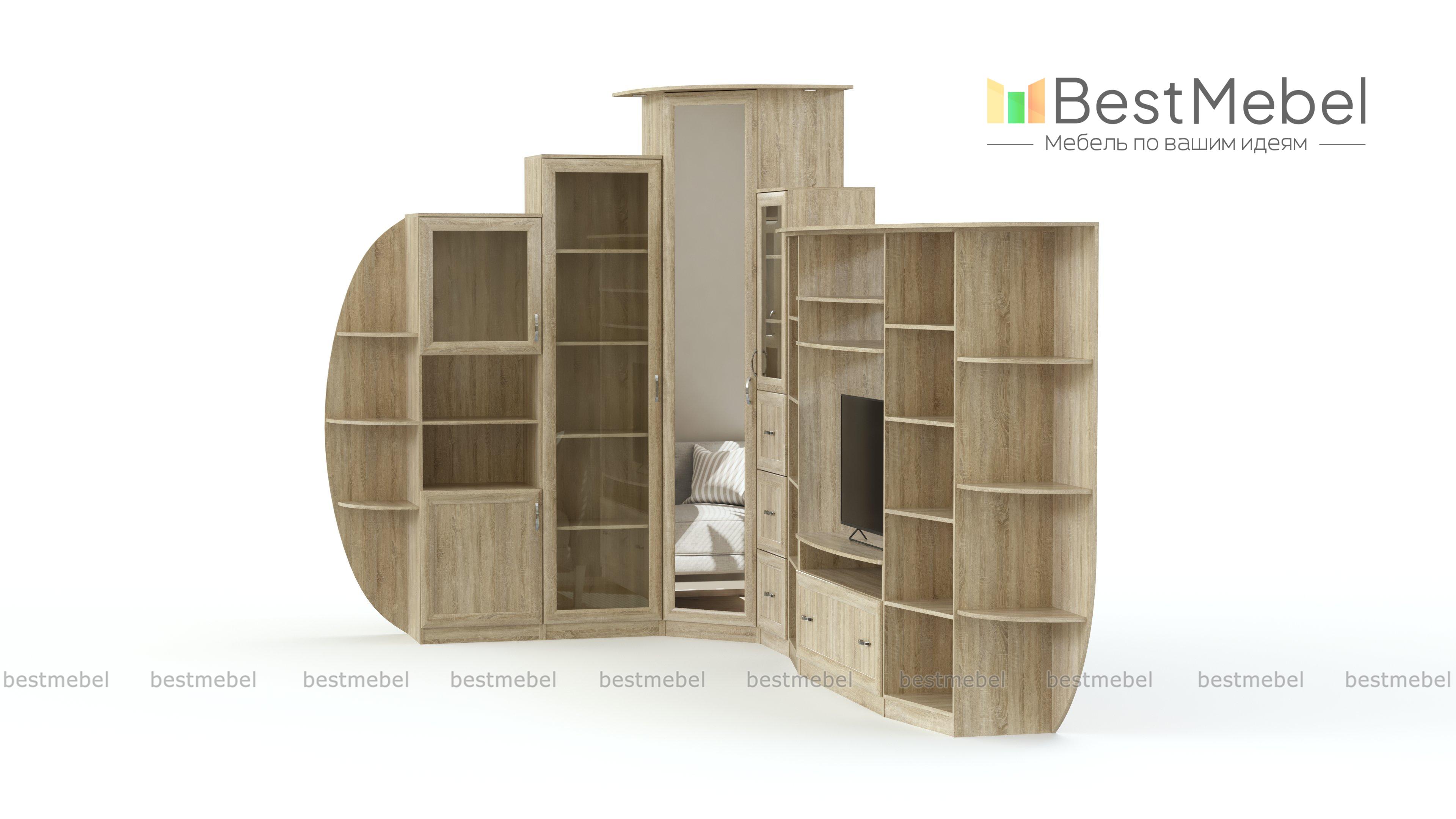 Угловая стенка Есения 32 BMS - Фото