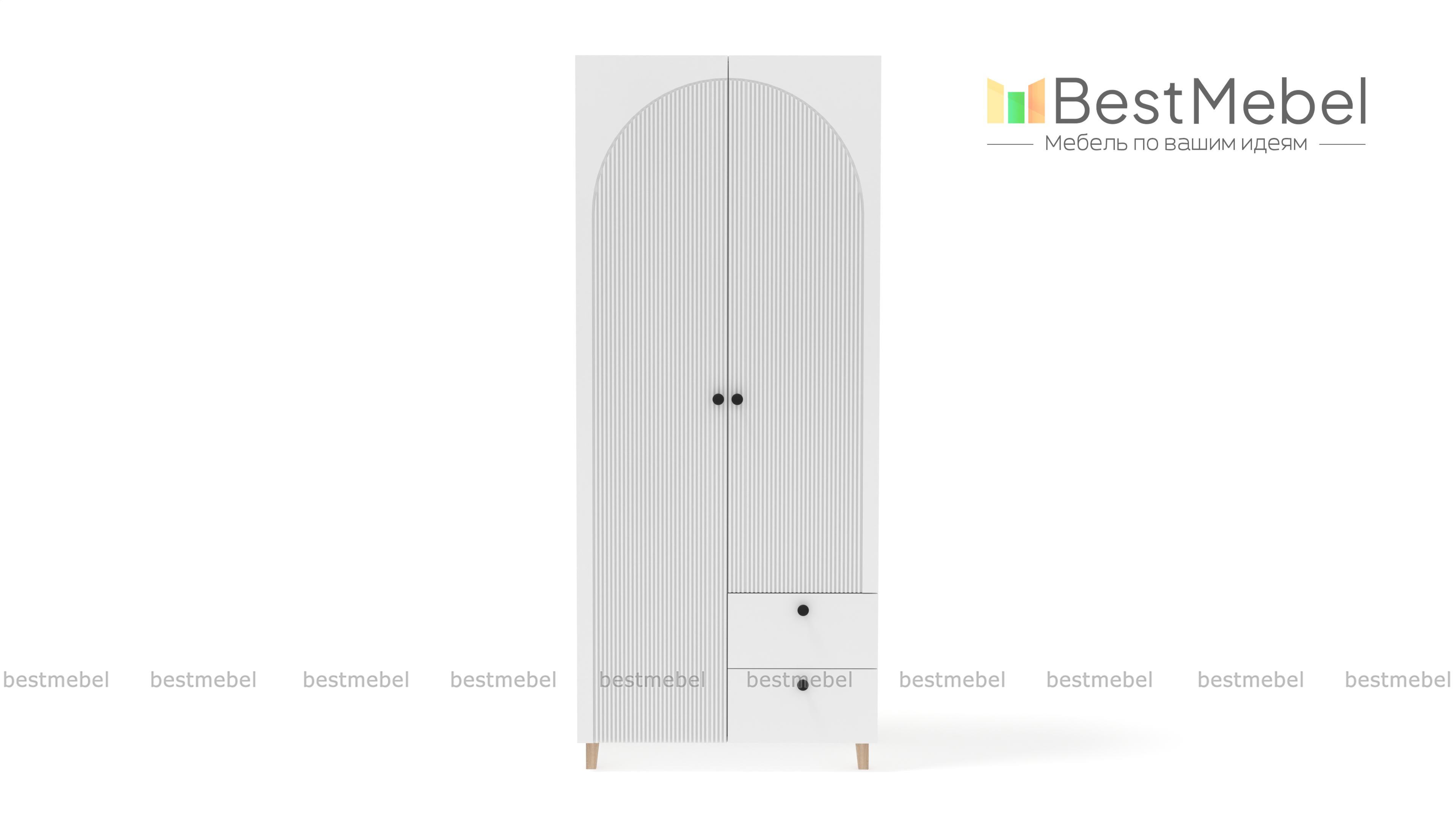 Шкаф распашной Вивьен 3 BMS - Фото