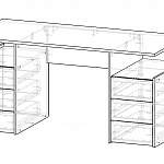 Схема сборки Письменный стол МБ 22.1 BMS