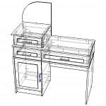 Схема сборки Трюмо без зеркала BMS