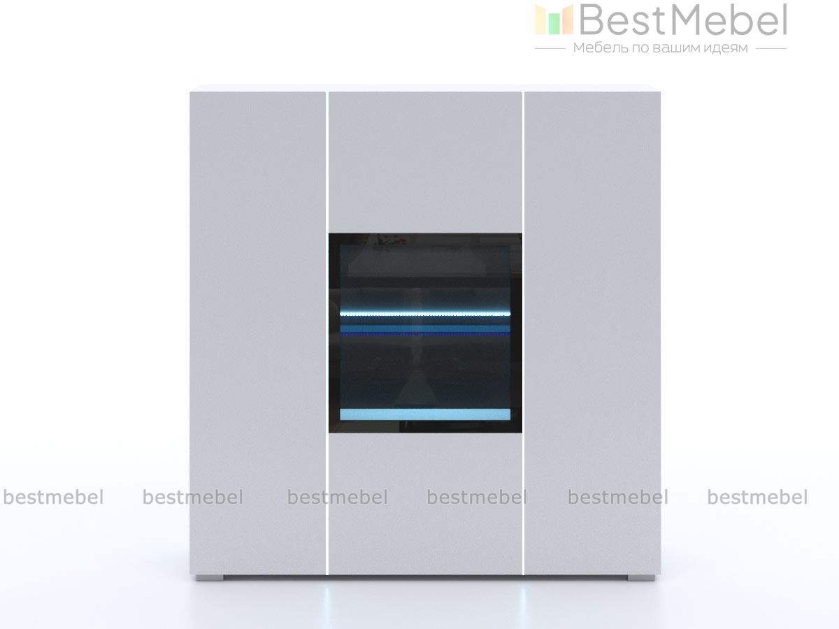 Комод-витрина Лион 121 LED BMS - Фото