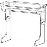 Схема сборки Письменный стол Компанит Малыш BMS