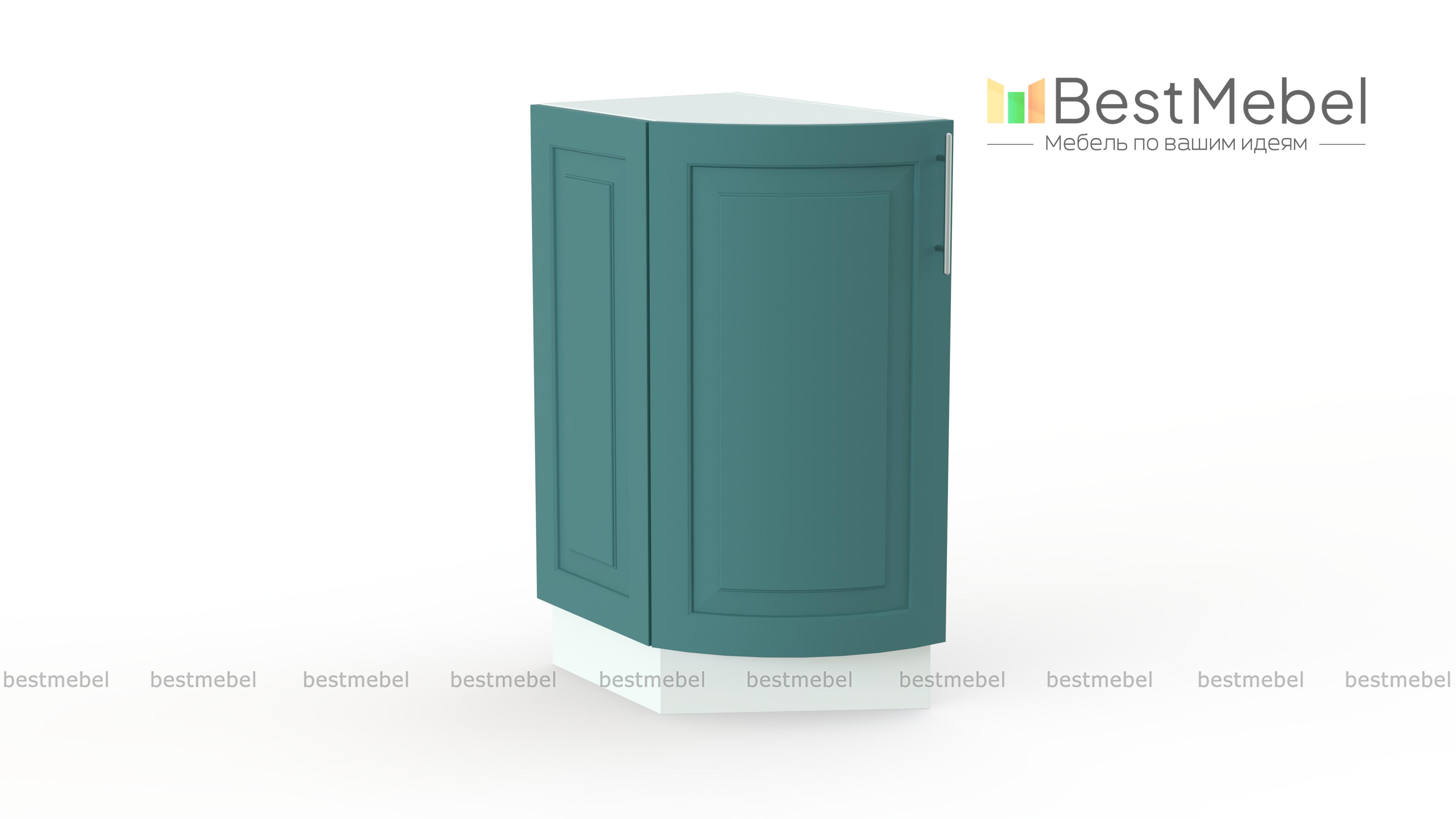 Шкаф нижний торцевой радиусный Ирен BMS - Фото