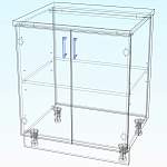 Стол кухонный рабочий 2 двери Соло BMS