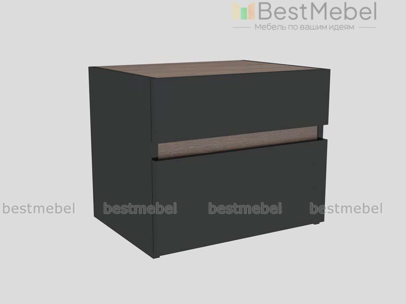 Прикроватная тумба Асти Блэк BMS - Фото