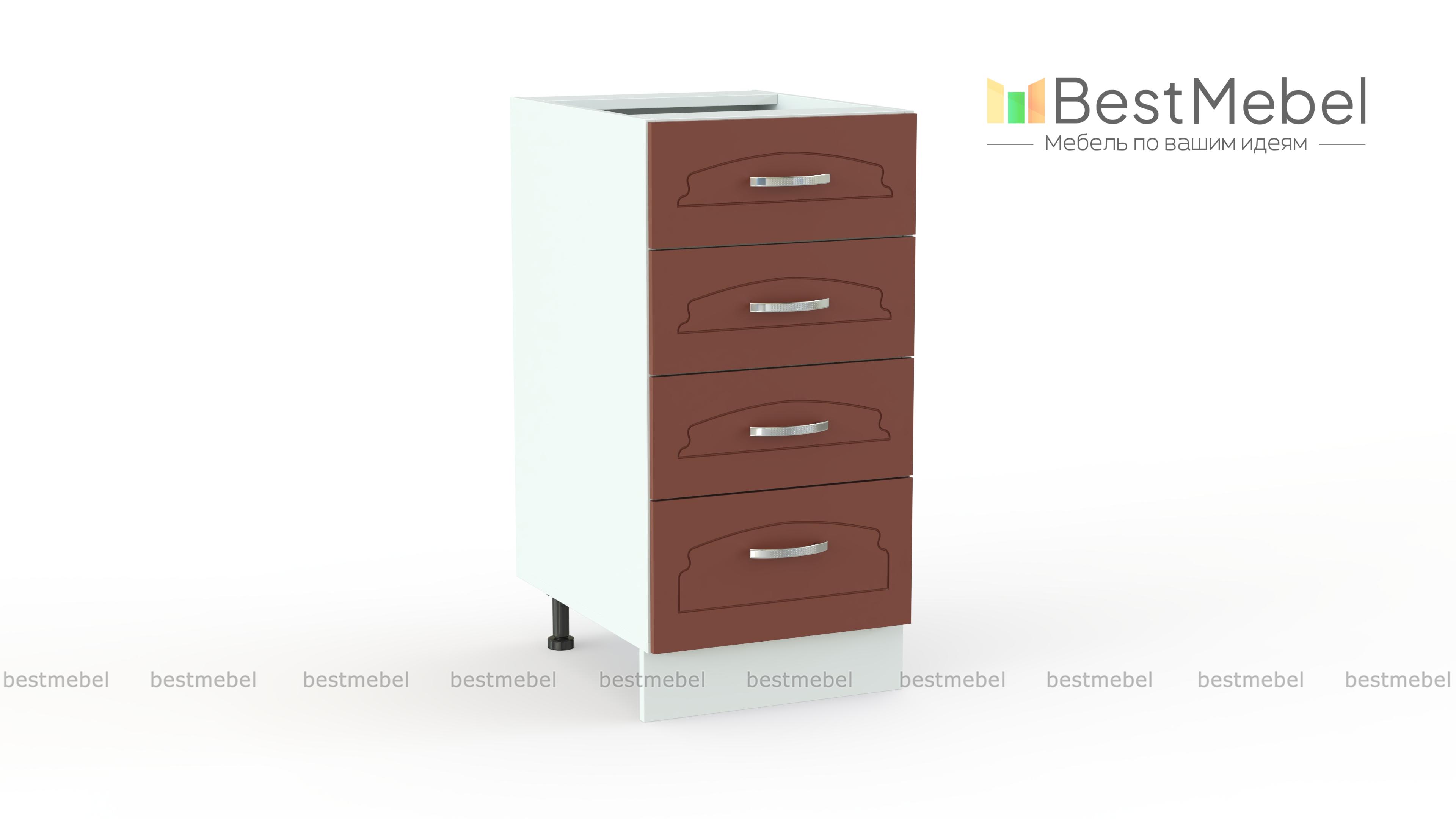 Шкаф нижний с 4-мя ящиками Настя BMS - Фото