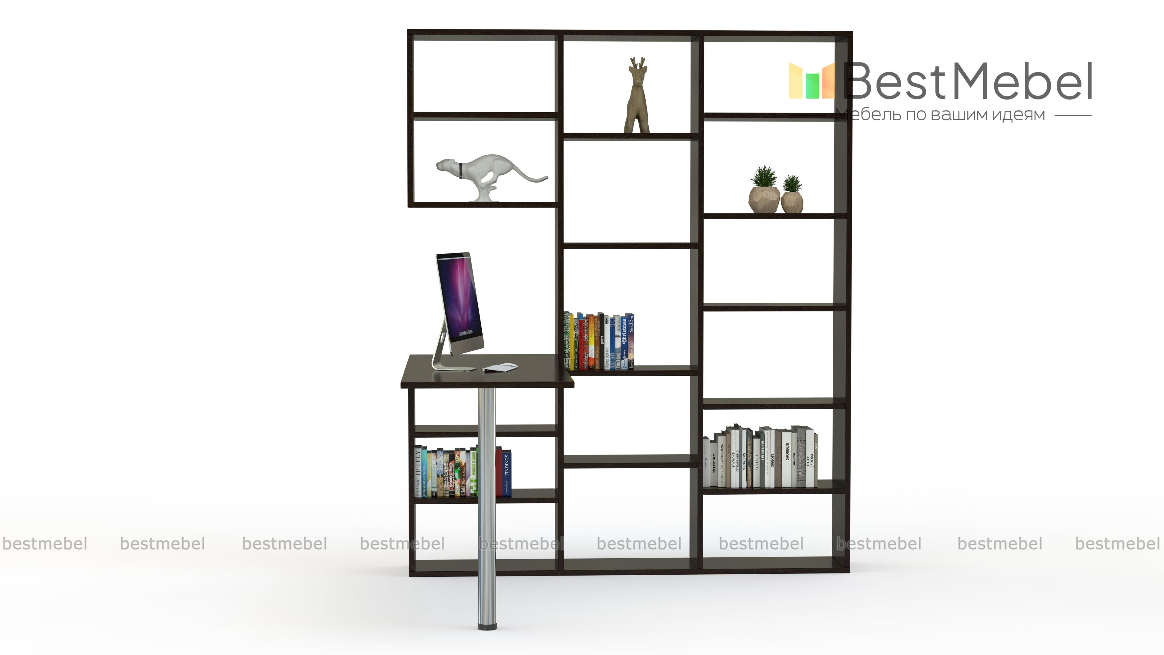 Стол со стеллажом Рекс-16 BMS - Фото