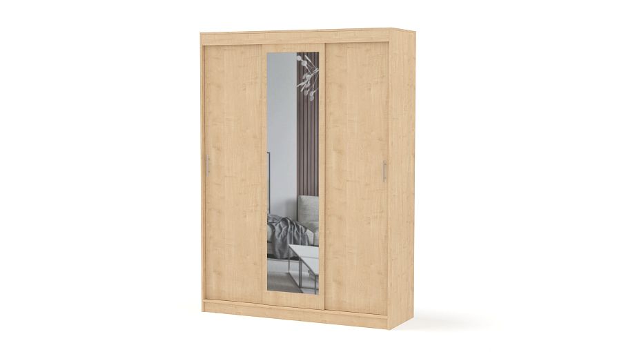 Шкаф-купе СРД-3х дверный с зеркалом BMS - Фото