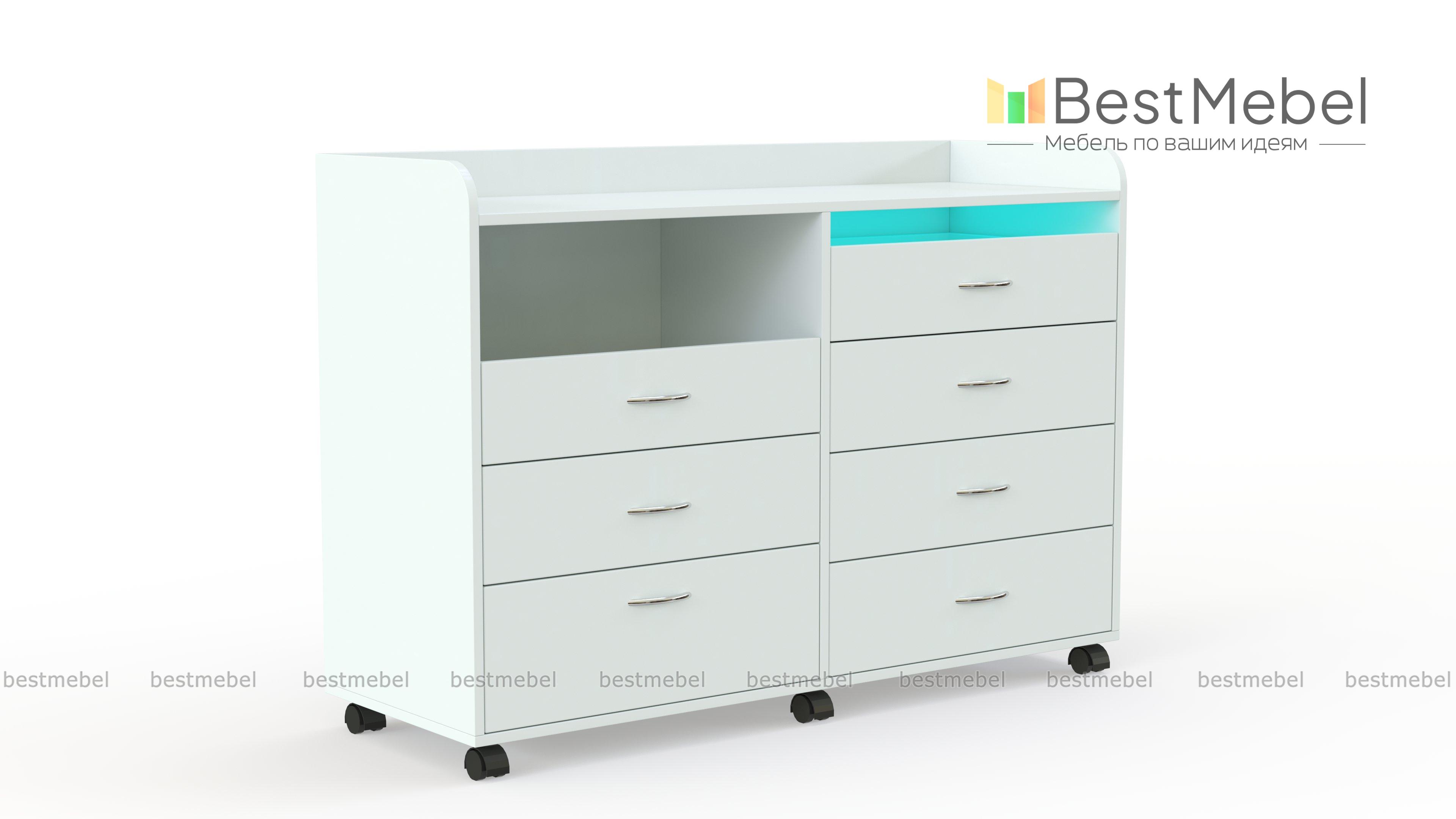 Комод на колесиках Лекси 5 BMS - Фото